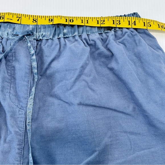 F By Fortuna Valentino Pants Women’s L Relaxed‎ Fit Lightweight Satin Corduroy - Picture 5 of 8